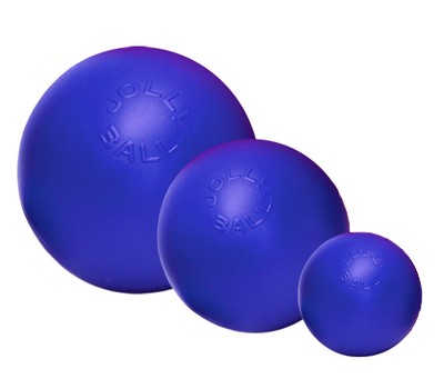 Jolly Ball Push-n-Play pallo 35 cm sininen - Koiran aktivointilelut - 575 - 1