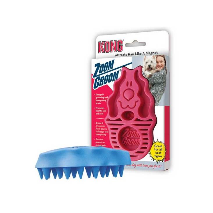 Kong Zoom Groom -kumisuka koiralle, pinkki - Koiran kumisukat - 285 - 1