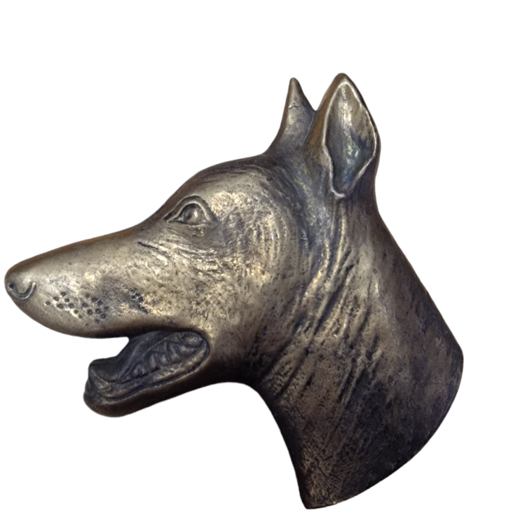 Messinkifiguuri Dobermanni typistetty - Lahjatavarat - 4605 - 1