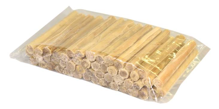 Naudan puristepatukka 12,5 cm 50 kpl - Nahkaluut - 175 - 1