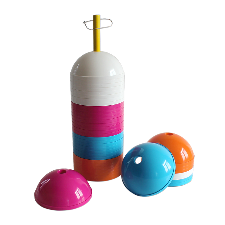 Puolipallo merkkikartio 9cm pinkki - Merkkikartiot - 1855 - 1