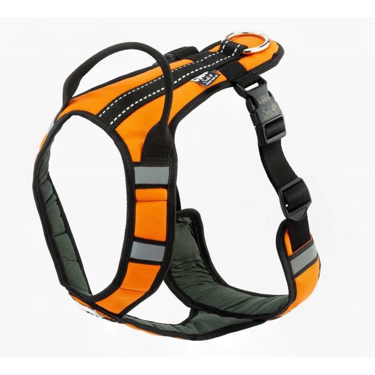 Sali V-Trek valjas kahvalla oranssi S - Koiran valjaat - 1775 - 1