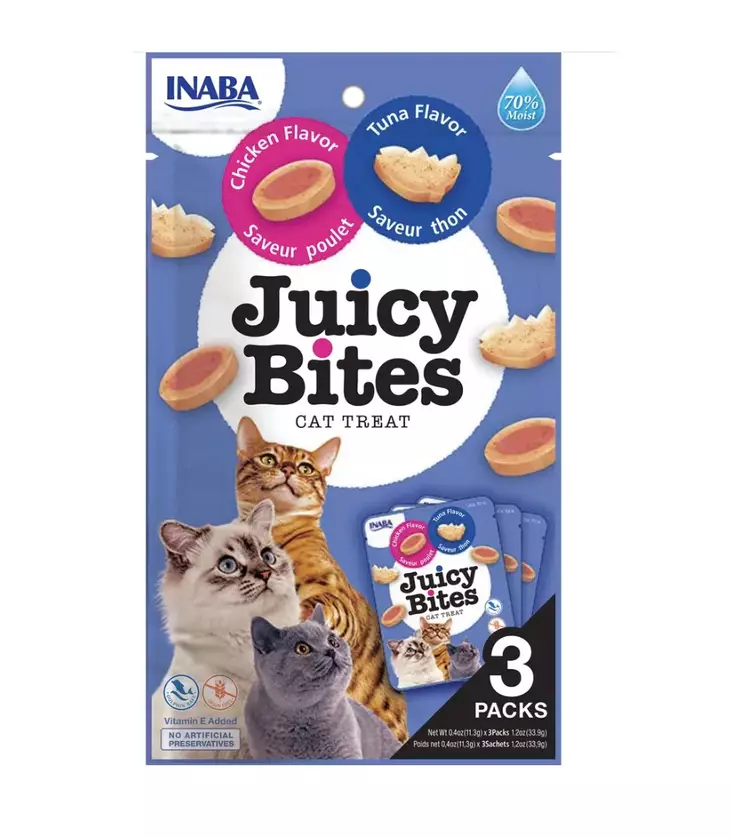 Churu Cat Juicy Bites kana & tonnikala viljattomat kissan makupalat - Makupalat ja herkut - 2595 - 1