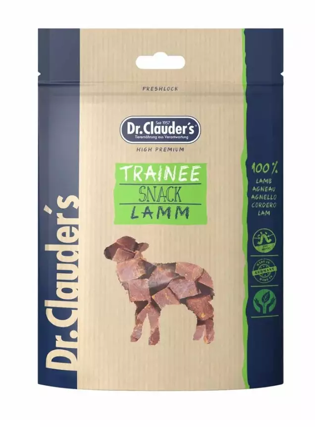 Dr. Clauder's Trainee Snack Medium lammas 80 g - Koulutusherkut - 2615 - 1