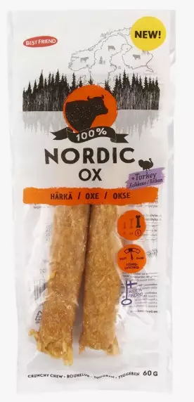 Best Friend Nordic Härkä + kalkkuna rouheluu 2 kpl - Nahkaluut - 2935 - 1