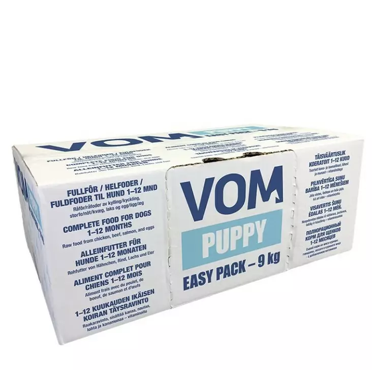 VOM Puppy Easy Pack koiranpennun täysravinto raakaruoka 9 kg - VOM raakaruoat koirille - 3465 - 1