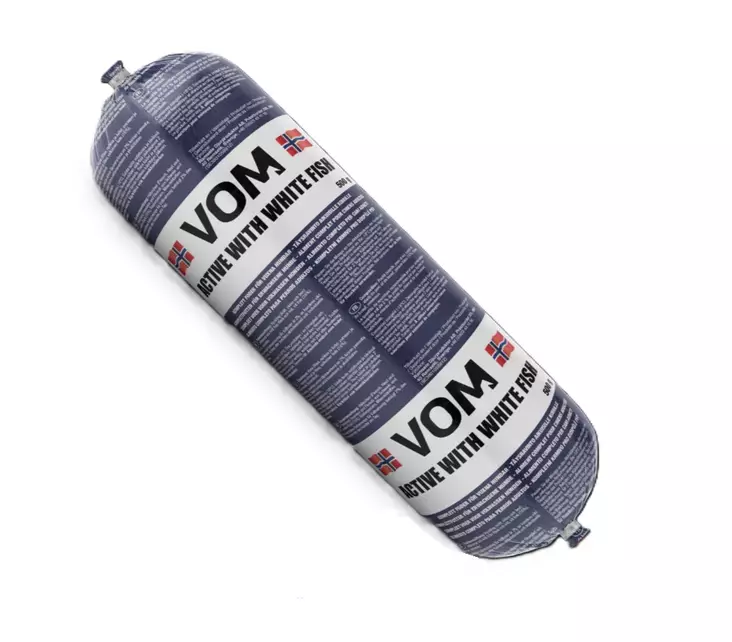VOM Active valkoinen kala koiran täysravinto raakaruoka 500 g - VOM raakaruoat koirille - 5615 - 1
