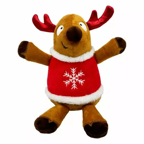 Lulubelles Power Plush Holiday Rocky Reindeer koiran pehmolelu - Koiran pehmolelut - 5415 - 1
