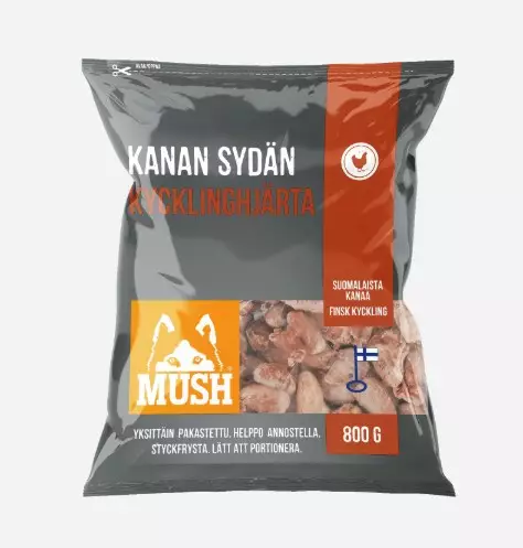 Mush Barf Basic Kanan sydän 800 g - Mush - 3125 - 1