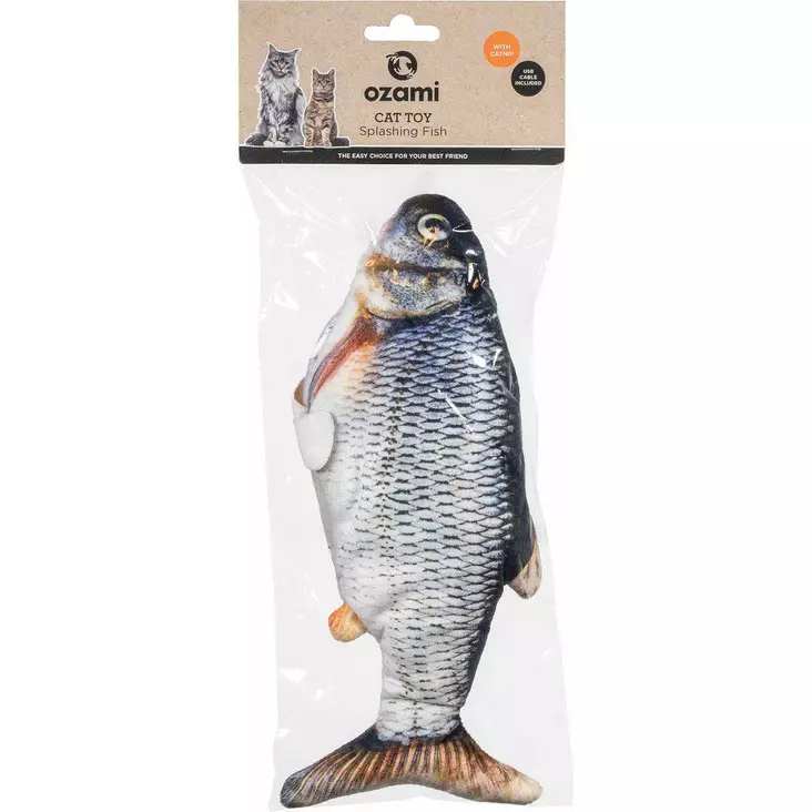 Ozami Sätkivä kala kissanlelu - Kissan aktivointilelut - 3585 - 1