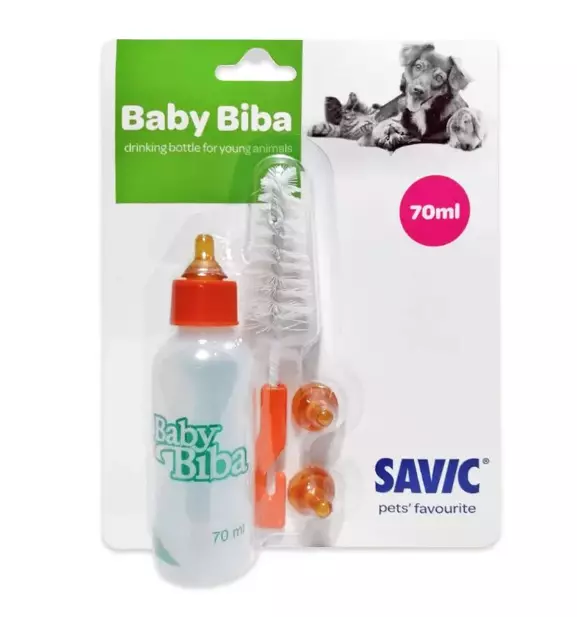 Savic Baby Biba Tuttipullo setti 70 ml - Koiran kupit ja ruokailualustat - 4015 - 1