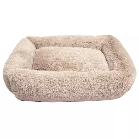 Brava Fluffy rauhoittava peti suorakulmio L beige - Koiran pedit ja alustat - 5496 - 1