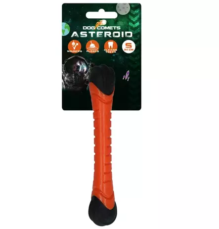 Dog Comets Asteroid Fetch Stick oranssi - Koiran kumi- ja lateksilelut - 5576 - 1