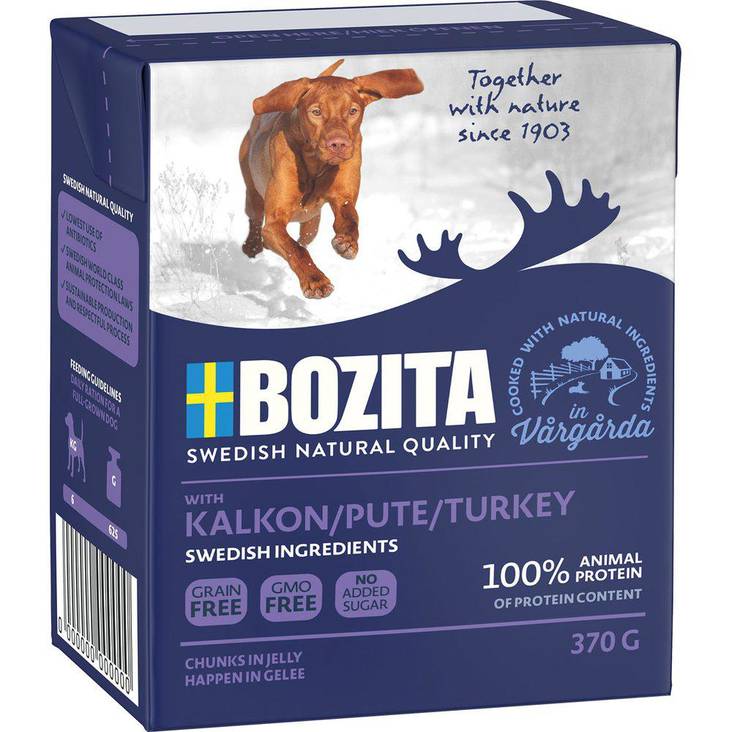 Bozita Naturals Tetrapack Kalkkuna 370 g - Bozita märkäruoat - 3506 - 1