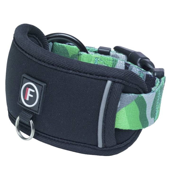 Finnero Camocolor kaulapanta vihreä XS - Koiran tekstiilipannat - 4626 - 1