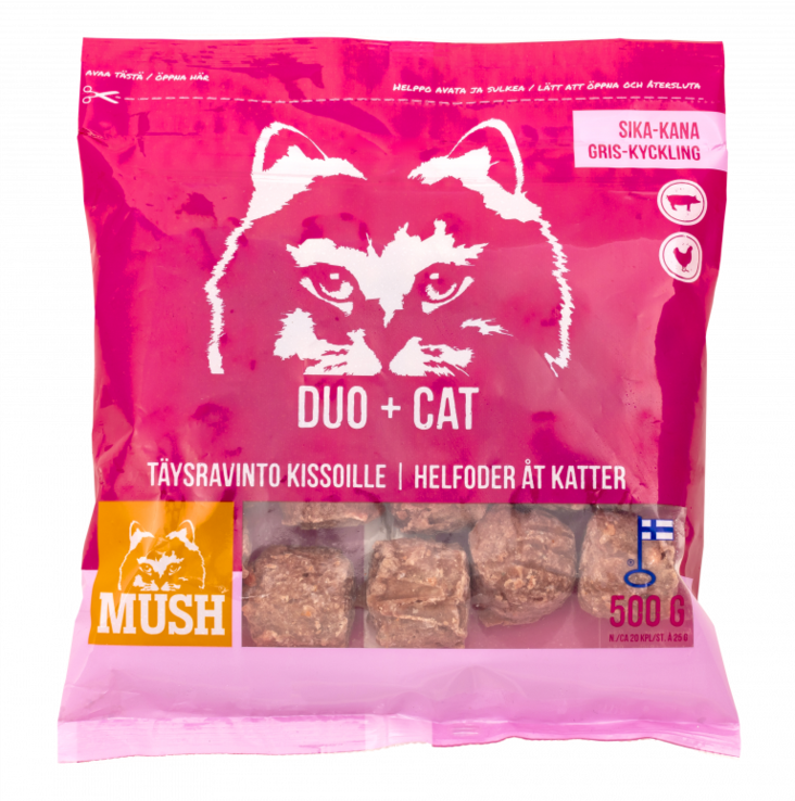 Mush Duo+ Cat 500 g - Kissan raakaruoat - 3206 - 1