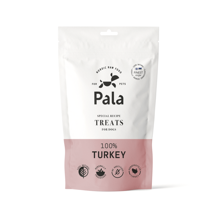 Pala Treats Turkey - Kalkkuna herkkupalat 100 g - Koulutusherkut - 3296 - 1