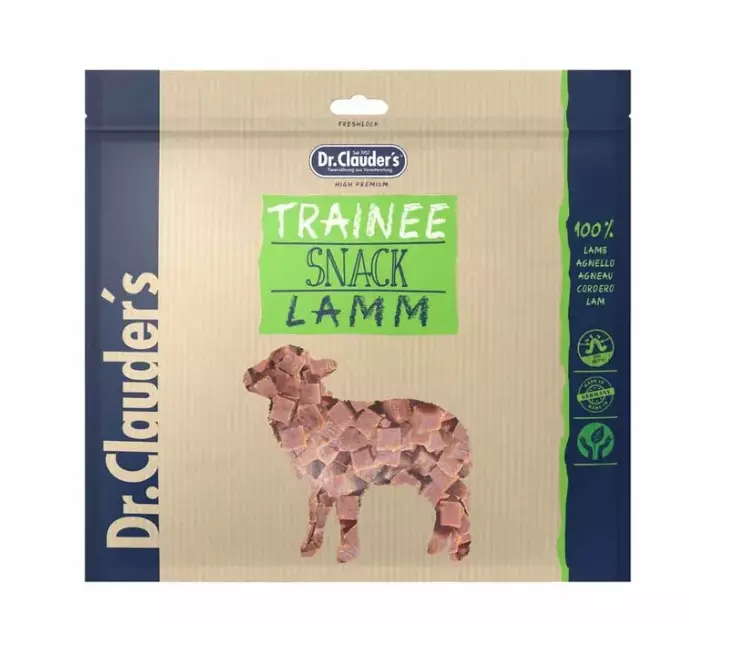 Dr. Clauder's Trainee Snack Medium lammas 500 g - Koulutusherkut - 2616 - 1