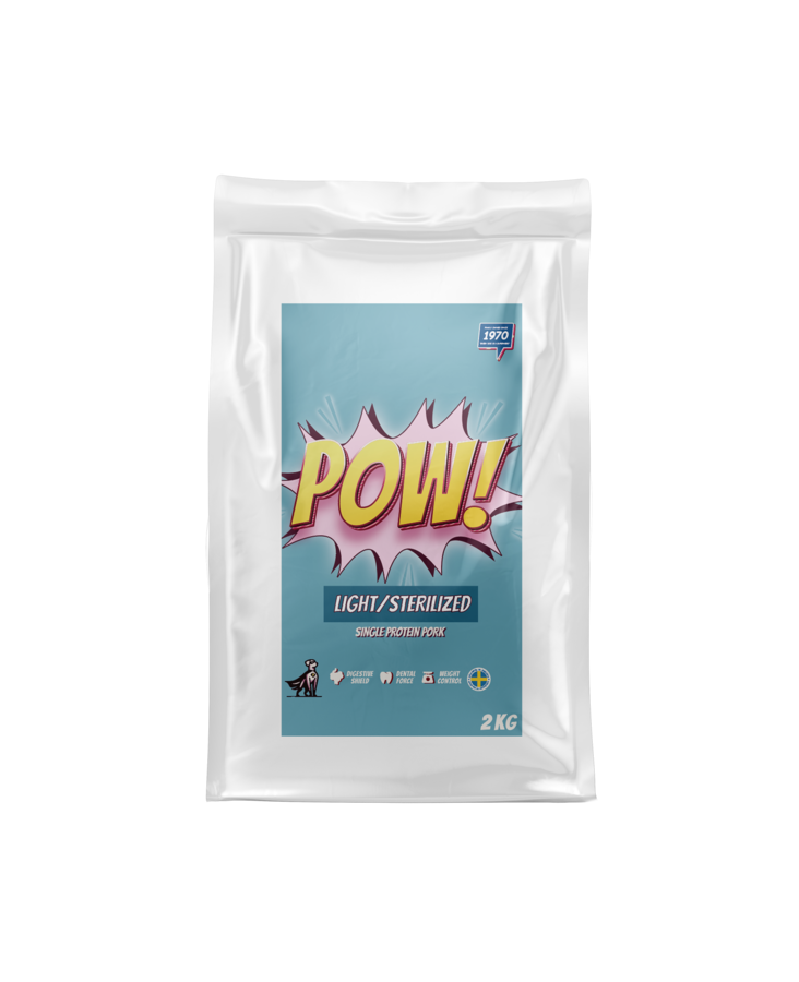POW! Dog Light/Sterilized koiran kuivaruoka 2 kg - POW! kuivaruoat koiralle - 5246 - 1