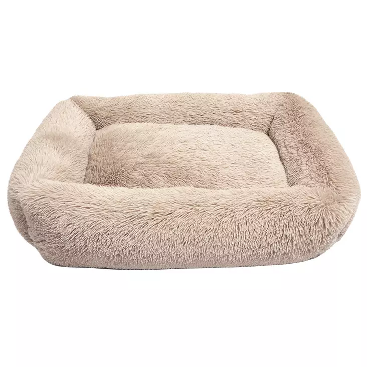 Brava Fluffy rauhoittava peti suorakulmio L beige - Koiran pedit ja alustat - 5496 - 1