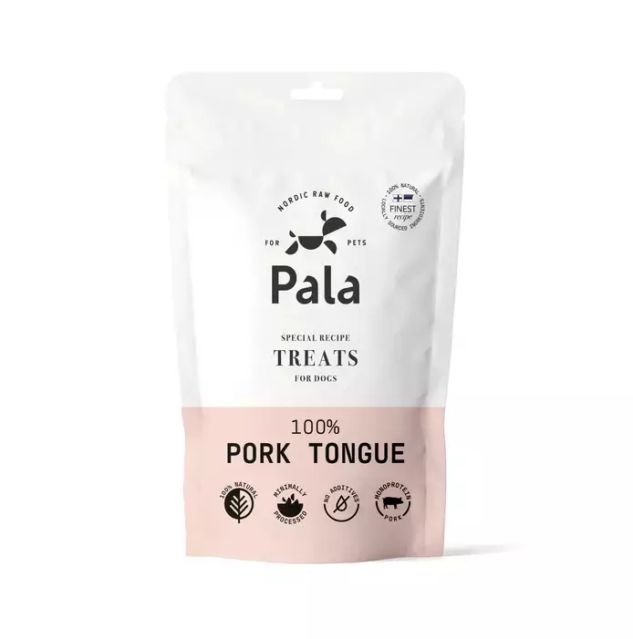 Pala Treats Pork tongue - Possun kieli herkkupalat 100 g - Koulutusherkut - 5676 - 1