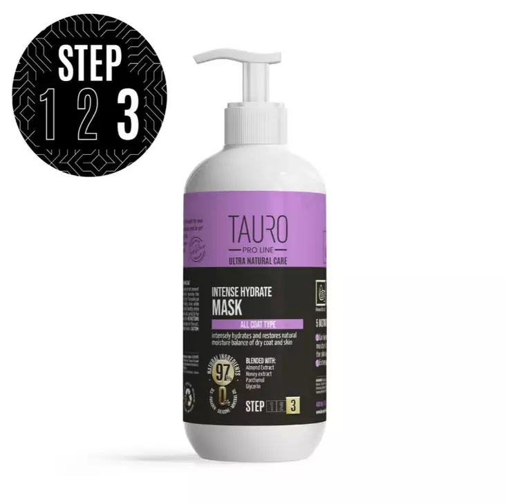 Tauro Natural Care Intense Hydrate syväkosteuttava maski koirille ja kissoille 400 ml - Koiran shampoot ja hoitotuotteet - 5726 - 1
