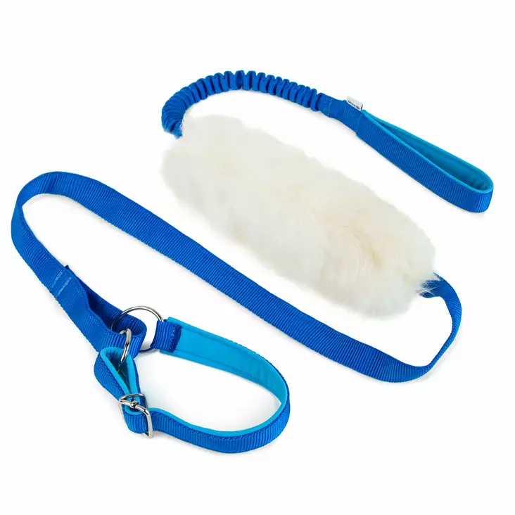 D&C Agilitytalutin 3 in 1 lampaankarvalla ja joustolla 150 cm - Koiran tekstiilitaluttimet - 5856 - 1