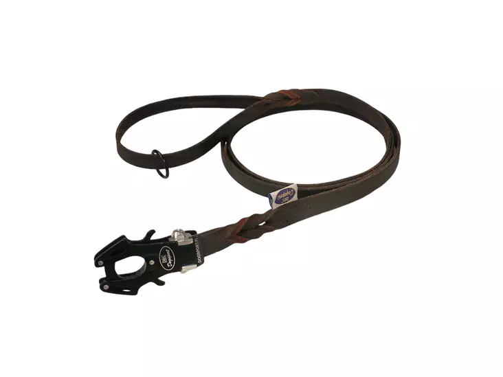 D&C Pollari rasvanahkatalutin 2 m Kong Frog -lukolla ruskea - Koiran nahkataluttimet - 6126 - 1