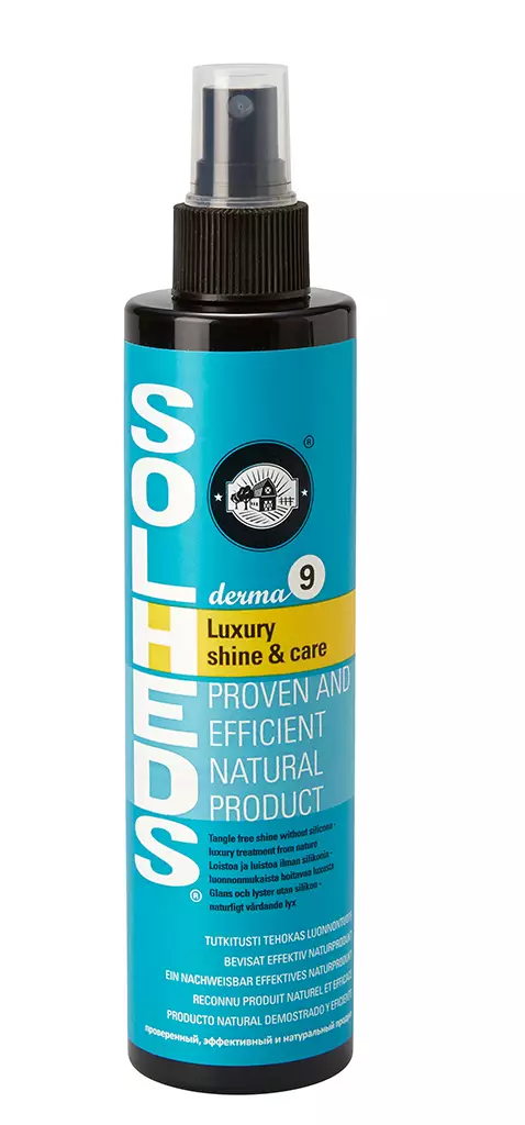 Solheds Derma9 Luxury shine & care suihke 250 ml - Koiran shampoot ja hoitotuotteet - 6166 - 1