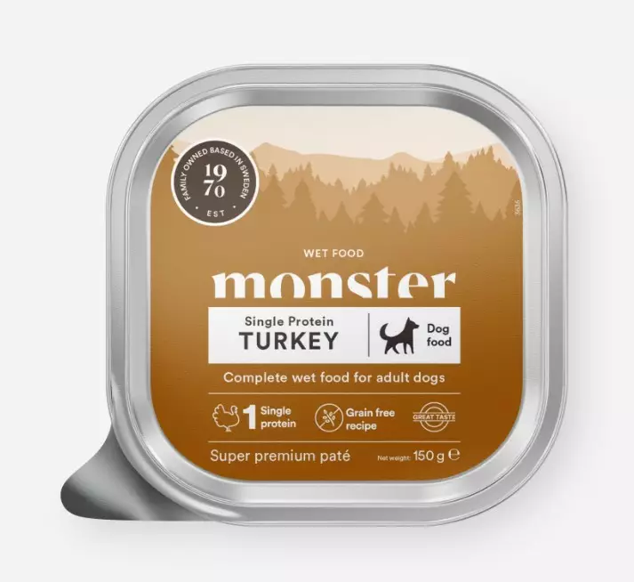 Monster Dog Adult Turkey Pate 150 g - Monster - 6266 - 1