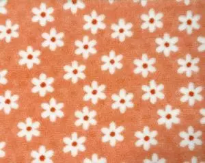 Vetbed karva-alusta Daisy oranssi valkoisilla kukilla 75 x 100 cm - Koiran pedit ja alustat - 6426 - 1
