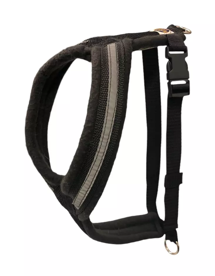 D&C Pehmustettu Y-valjas musta 05 - Koiran valjaat - 6216 - 1