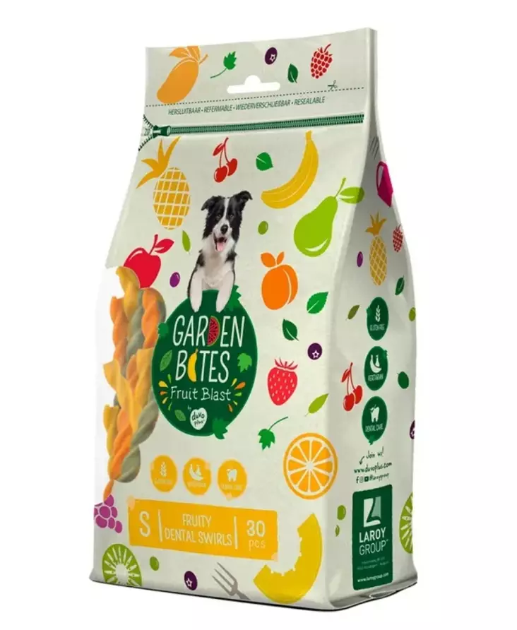 Duvo+ Garden Bites Dental Swirls hedelmäinen hammastikku S - Kasvispuruluut - 5996 - 1