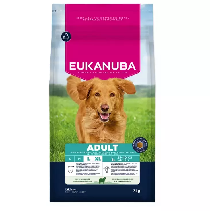 Eukanuba Adult Large Lamb & Rice 12 kg - Eukanuba kuivaruoat koiralle - 6206 - 1