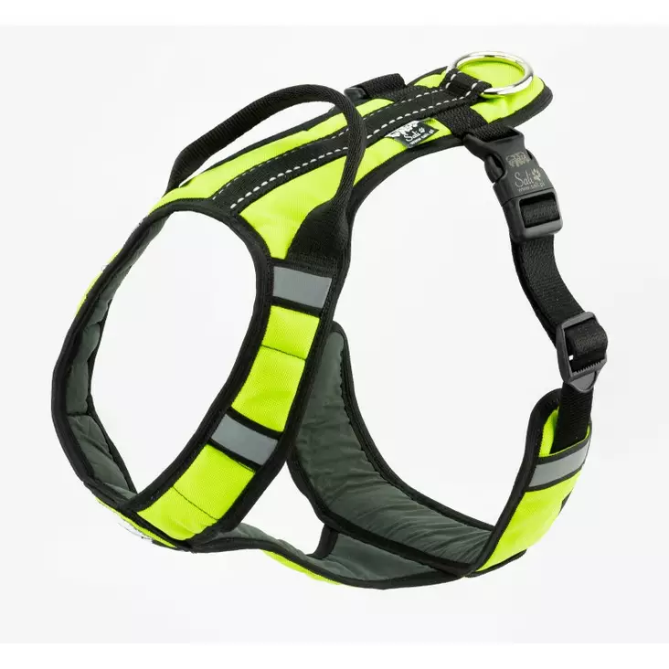 Sali V-Trek valjas kahvalla, limevihreä S - Koiran valjaat - 1776 - 1