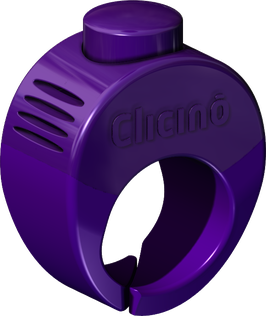 Clicino clicker-ring sormusnaksutin, tummanliila S - Naksuttimet - 5987 - 1