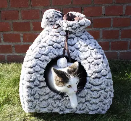 Ozami Cat Igloo Alicia harmaa - Kissan pedit - 5627 - 2