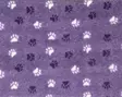 Vetbed karva-alusta liila tassuilla 75 x 100 cm - Koiran pedit ja alustat - 6427 - 1
