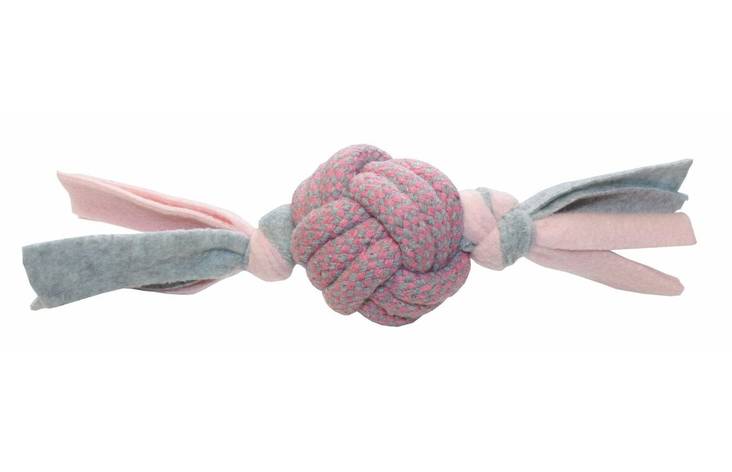 Happy Pet Fleecy köysilelu pinkki 22 cm - Muut koiranlelut - 4677 - 1