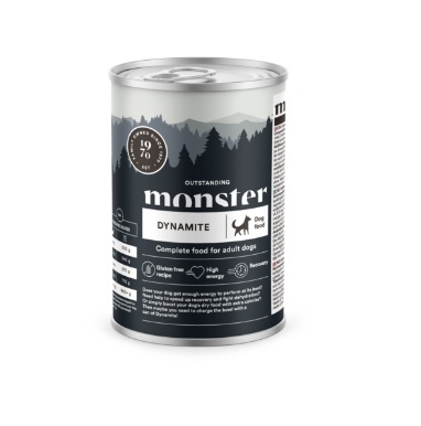 Monster Dog Single Protein Dynamite Kana märkäruoka 400 g - Monster - 3227 - 1