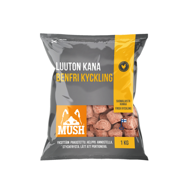 Mush Barf Basic Kana, luuton 1 kg - Mush - 3657 - 1