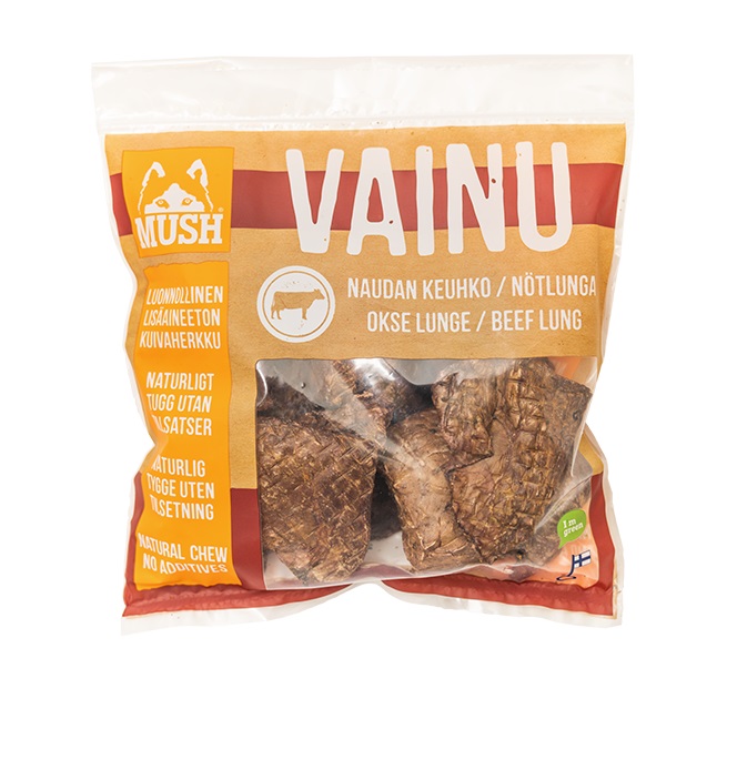 Mush Vainu Naudan keuhko 140 g - Kuivatut herkut - 1677 - 1