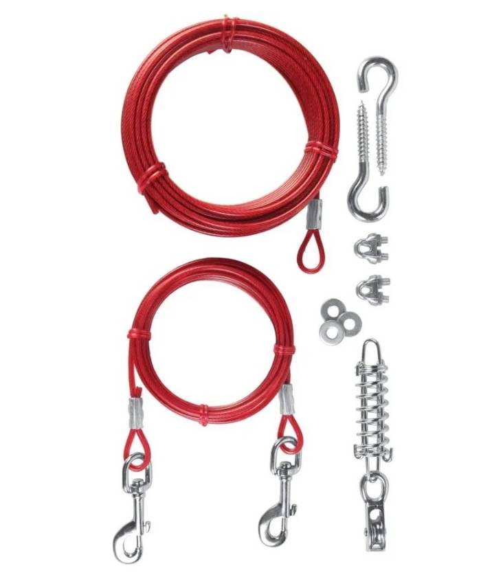 Trixie Juoksuvaijerisetti 15 m - Vaijerit ja maakoukut - 4137 - 1