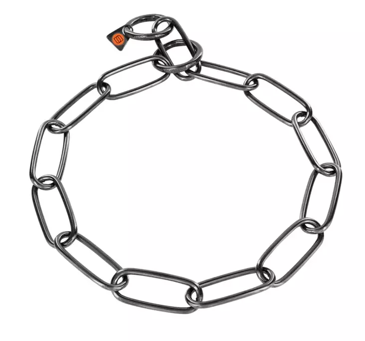 Ketjupanta EXTRA pitkälenkkinen 4 mm musta 67 cm - Koiran ketjupannat - 2957 - 1