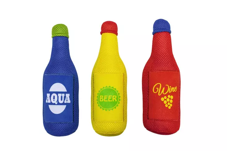 Beeztees Koiran pehmolelu pullo 24 cm - Koiran pehmolelut - 2997 - 1