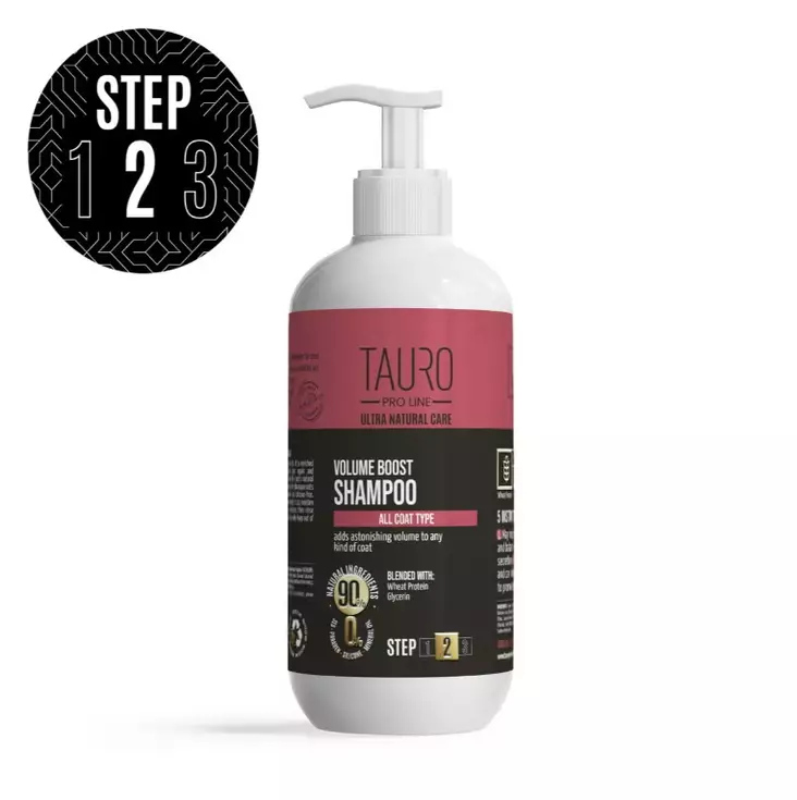 Tauro Natural Care Volume Boost tuuheuttava shampoo koirille ja kissoille 400 ml - Koiran shampoot ja hoitotuotteet - 5727 - 1