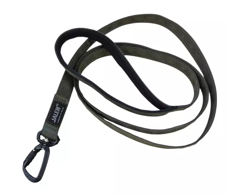 Jalèn Milspec talutin Twistlock -lukolla 2 m oliivi - Koiran tekstiilitaluttimet - 5757 - 1