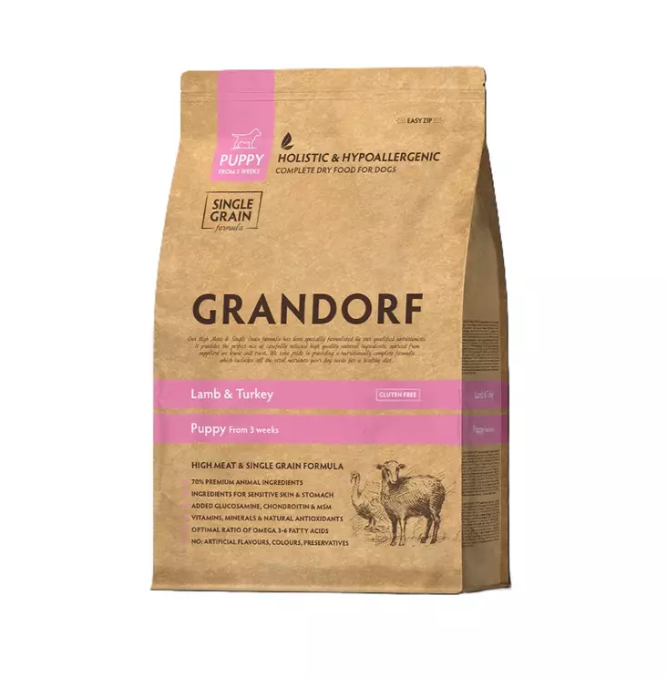Grandorf Puppy Lamb & Turkey 3 kg - Grandorf - 6367 - 1