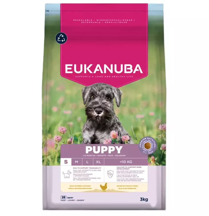 Eukanuba Puppy Small Breed koiranpennun kuivaruoka 3 kg - Eukanuba kuivaruoat koiralle - 6197 - 1