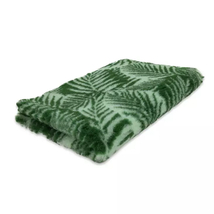 Foxy Fur karva-alusta vihreät lehdet 75 x 100 cm - Koiran pedit ja alustat - 2797 - 1